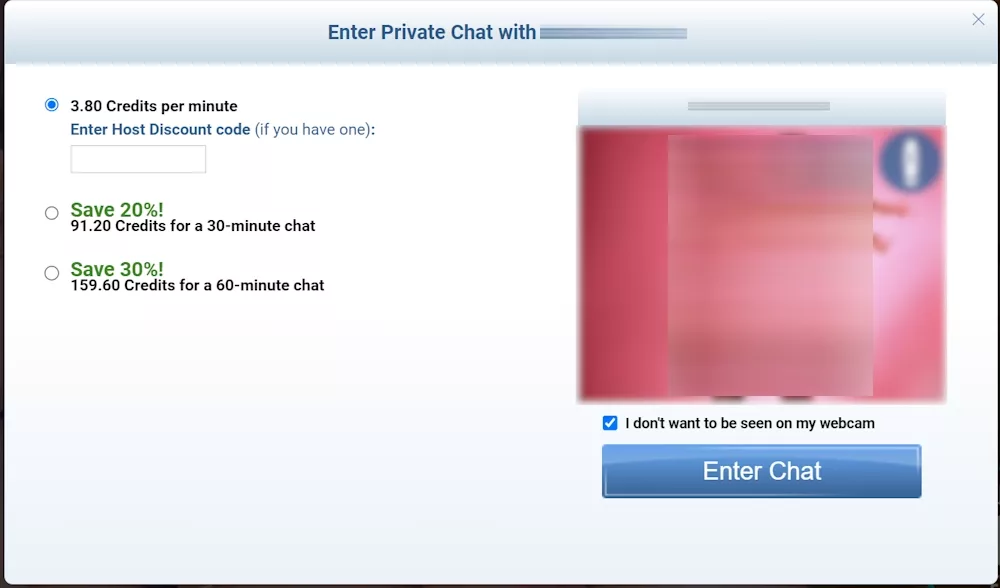 Sugerencia para un show privado en IMLive