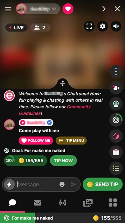 Mobile chat on ePlay