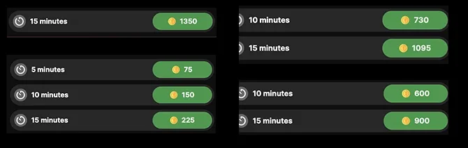 Private show cost on ePlay