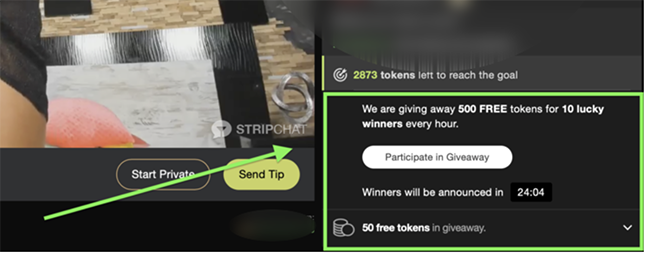 How to enter the StripChat token giveaway
